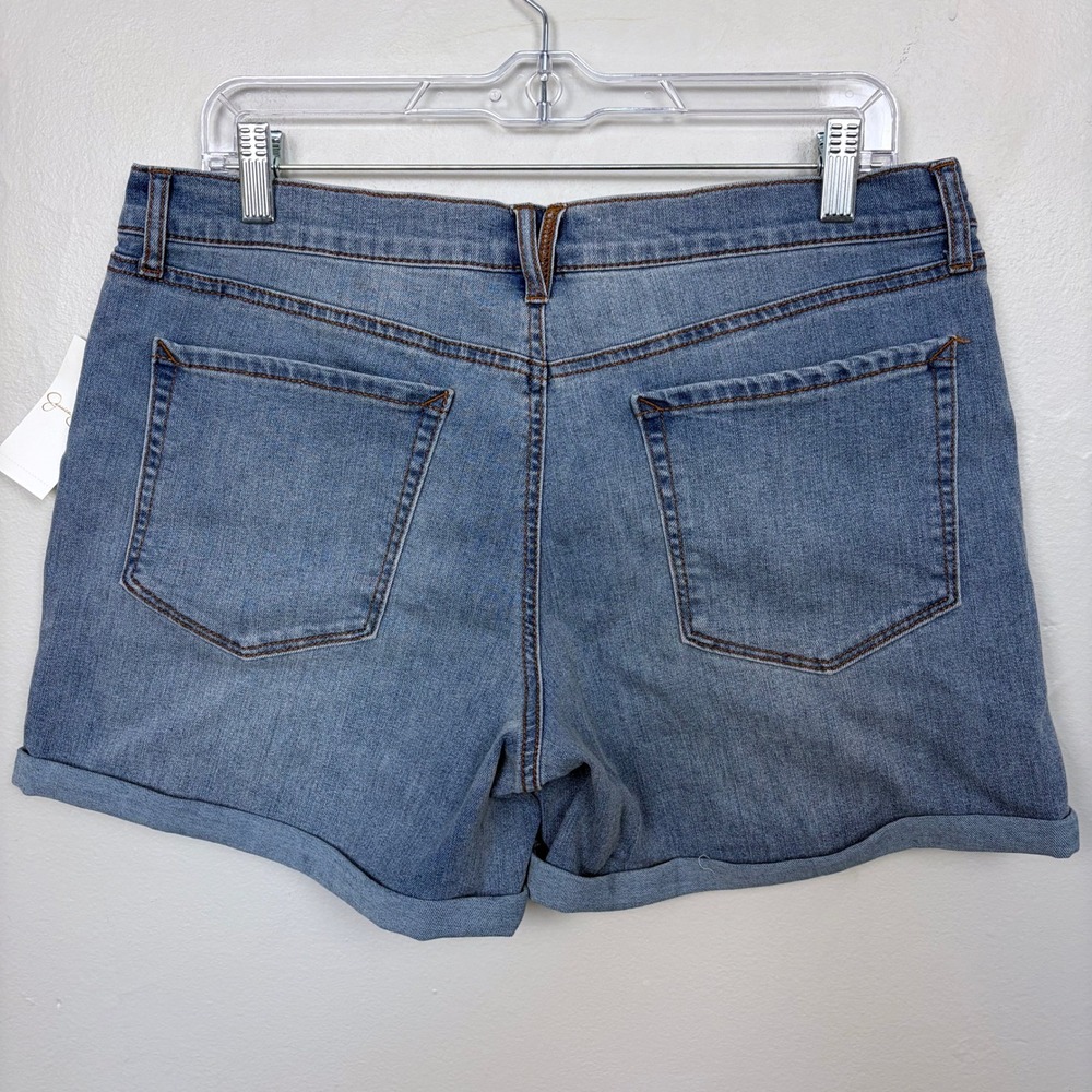 Jessica Simpson Chateau Forever‎ Denim Shorts Light Wash Jean Shorts Size 12 - Picture 4 of 4